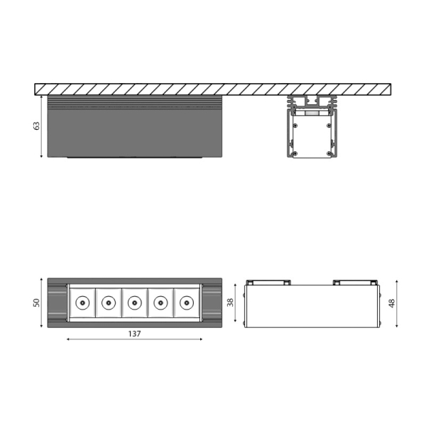 Светильник на шине SWG pro SY-601221-BL-10-NW