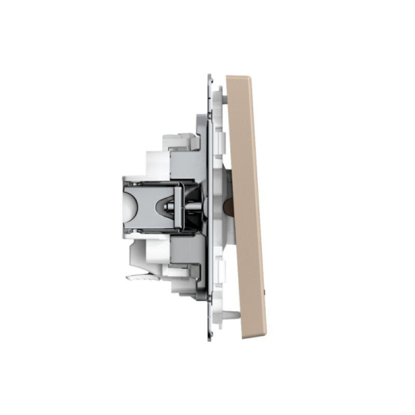 Выключатель 1-кл. ArtGallery 10AX с подсветкой быстрозажим. клем. механизм песочн. SE GAL001213S