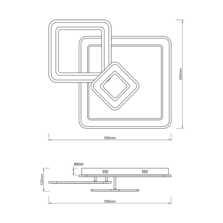 Накладная люстра Escada 10240/3LED