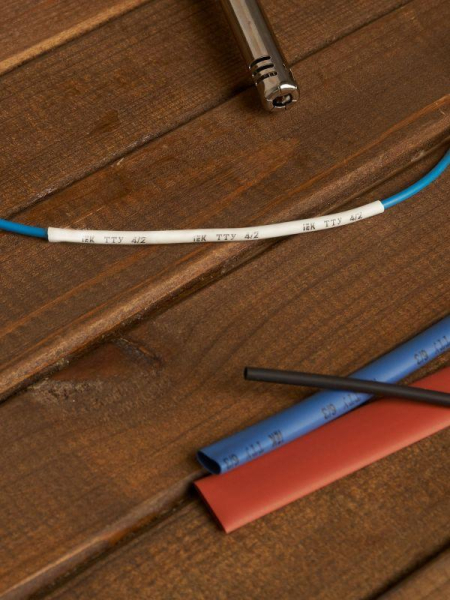 Набор трубок термоусадочных тонкостен. ТТУ 2/1; 4/2; 6/3; 8/4 (Ж; С; К; Ч; Б) 20х8см разноцвет. IEK UDRS-D2-D8-10-2