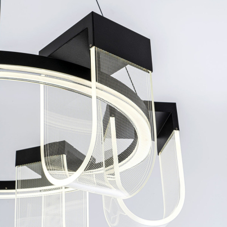 Подвесная люстра LED4U L7707-600 BK