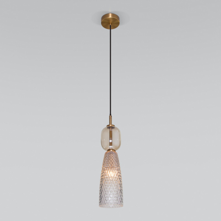 Подвесной светильник Eurosvet 50211/1 янтарный