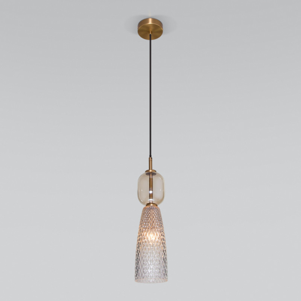 Подвесной светильник Eurosvet 50211/1 янтарный