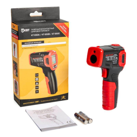 Пирометр бесконтактный цифровой KT 650C PROLINE КВТ 87243