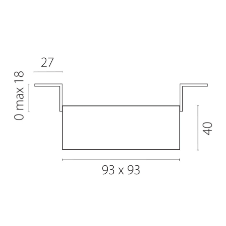 Встраиваемый светильник Lightstar G214503GMOD