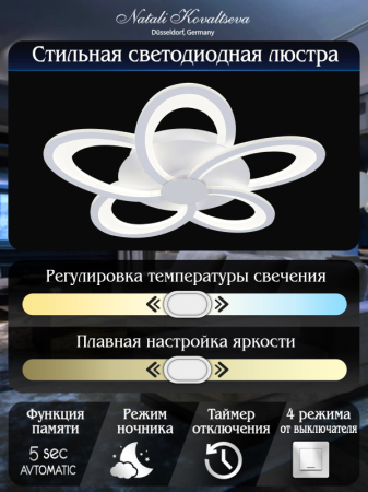 Накладная люстра Natali Kovaltseva LED LAMPS 81173