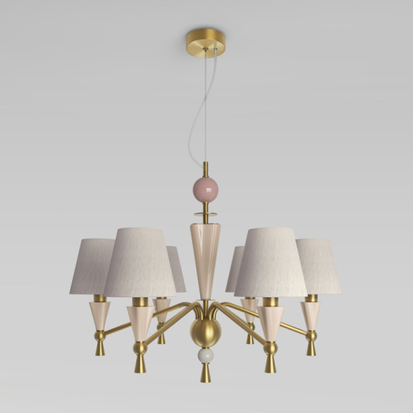 Подвесная люстра Eurosvet 101014/6 латунь Smart