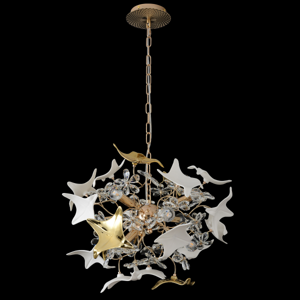 Crystal Lux Люстра Crystal Lux LETISIA SP9 GOLD