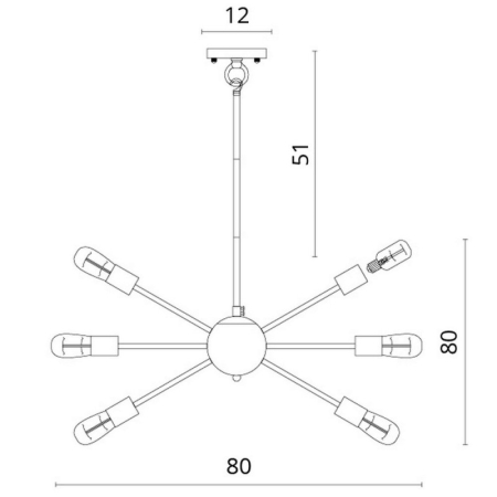 Люстра на штанге Divinare 5011/02 SP-18