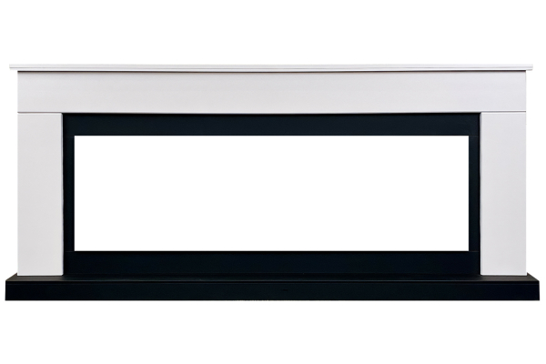 Royal Flame Каминокомплект Bergen 60 (Разборный) - Белый с черным с очагом Vision 60 LOG LED