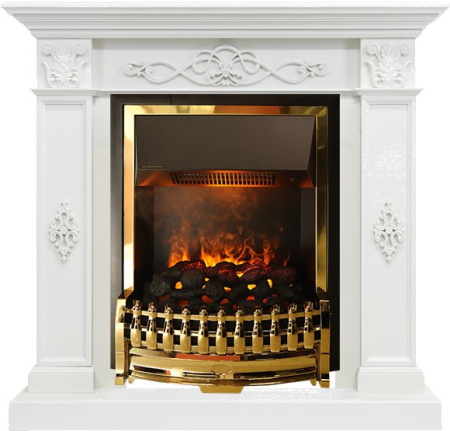 Dimplex Каминокомплект Derby - Белый дуб с очагом Atherton