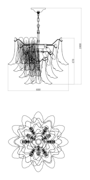 Подвесная люстра Fluorite FL1093-10P