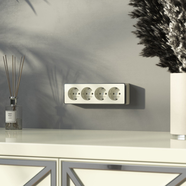 Розетка Werkel W5072204 слоновая кость