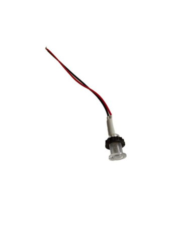 Арматура сигнальная 10мм с силиконовым проводом 12В бел. EMAS S100LB1