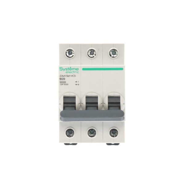 Выключатель автоматический 3п City9 Set (АВ) B 20А 6кА 400В SE C9F16320