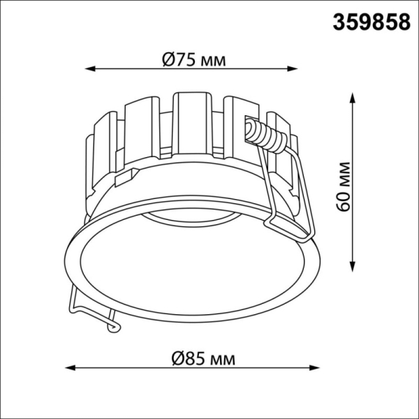 Влагозащищенный светильник Novotech 359858