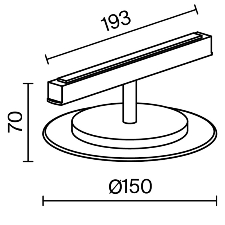 Светильник на шине Maytoni Technical TR107-2-5W3K-B