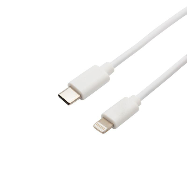 Кабель Type-C – Lightning для Apple, 2,1A, 1м, ПВХ, белый REXANT