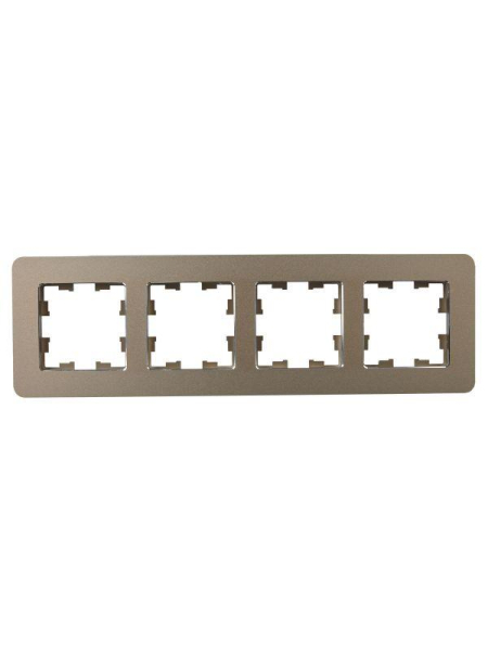 Рамка 4-м BRITE РУ-4-1-Бр метал. латунь RE IEK BR-M42-M-01-K49