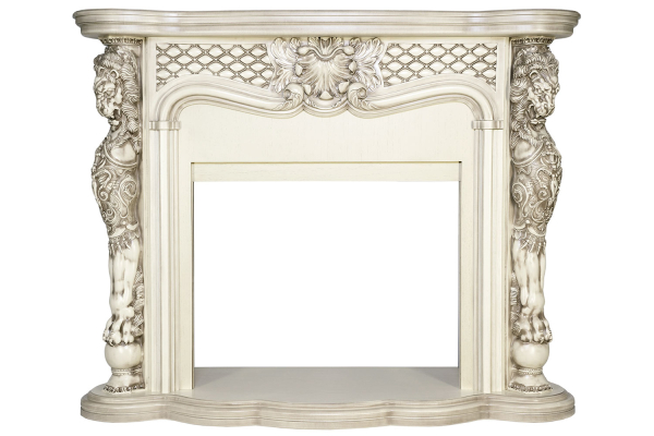 Royal Flame Каминокомплект Castle - Слоновая кость с патиной с очагом Vision 30 EF LED FX