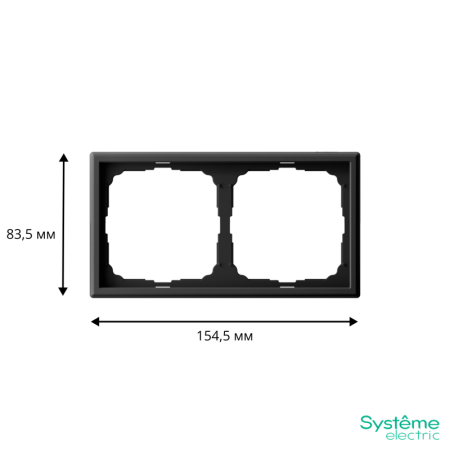 Рамка 2-м ArtGallery универс. карбон SE GAL001002
