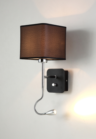 Crystal Lux Бра Crystal Lux PACO AP2 CHROME/BLACK