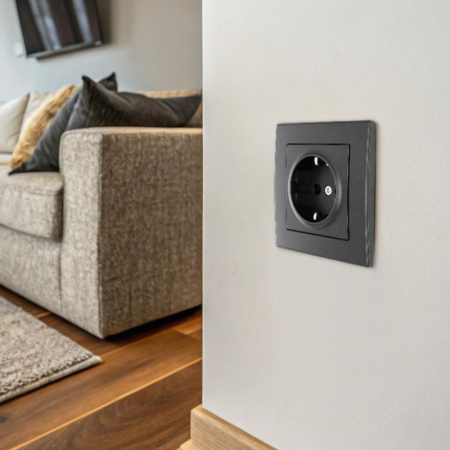 Розетка Arte Milano SET06-1-40-1 black