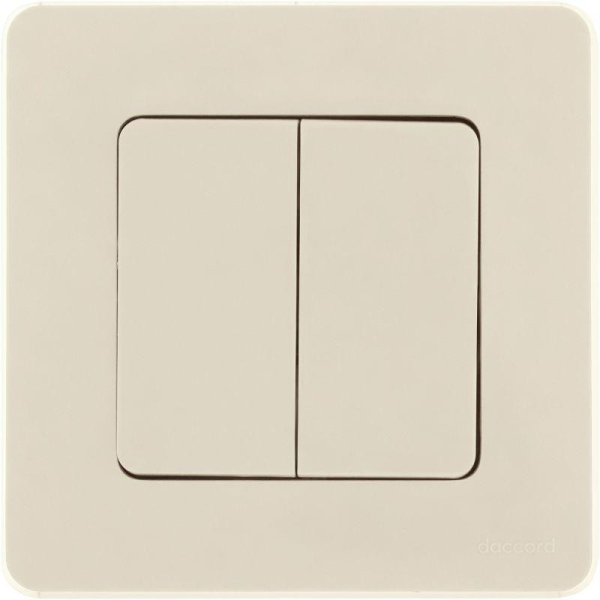 Выключатель 2-кл. Inspiria 10А IP20 250В 10AX механизм сл. кость IEK 673621