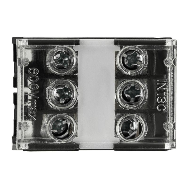 Блок зажимов клеммный БЗД 3х-полюсный 2,5 мм2 20A на DIN-рейку REXANT