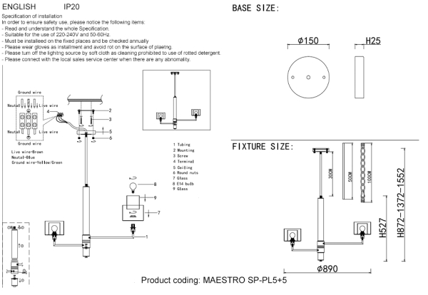 Crystal Lux Люстры Crystal Lux MAESTRO SP-PL5+5 GOLD