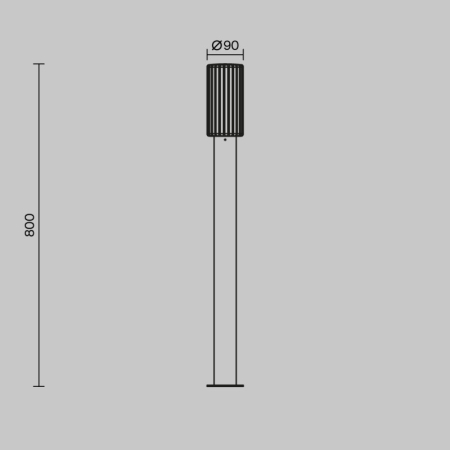 Садово-парковый светильник Maytoni O502FL-01B1