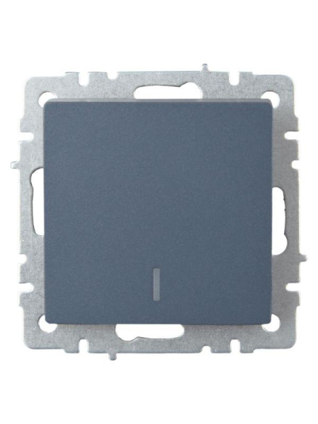 Выключатель проходной 1-кл. СП BRITE ВС10-1-7-БрМ 10А с индик. механизм маренго IEK BR-V12-1-10-K35