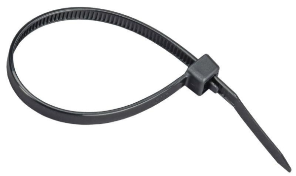 Хомут 4.8х160мм P6.6 съемный черн. (уп.100шт) IEK UHH13-D048-160-100-K02