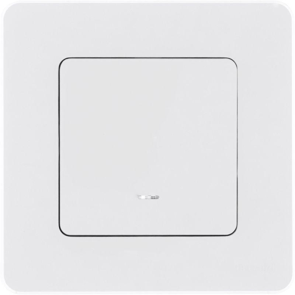 Выключатель 1-кл. Inspiria 10А IP20 250В 10AX с подсветкой/индикацией механизм бел. IEK 673610