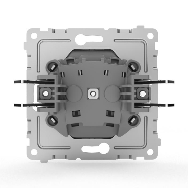 Розетка 1-м СП Pixel 16А IP20 с заземл. механизм алюм. TOKOV ELECTRIC TKE-PX-R1Z-C03