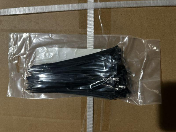 Хомут V02-1B-3.6х150-100 3.6х150 нейл. черн. (уп.100шт) Volsten 12958