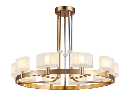 Люстра на штанге Newport 4338+2/C new gold