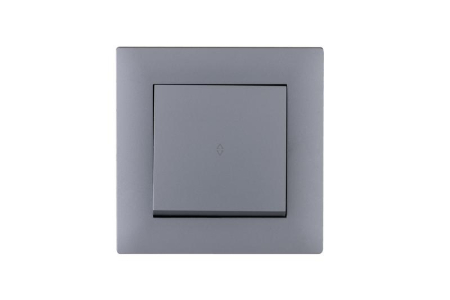 Выключатель проходной 1-клав. Karea RIZZ STAR сер. Makel 88065005