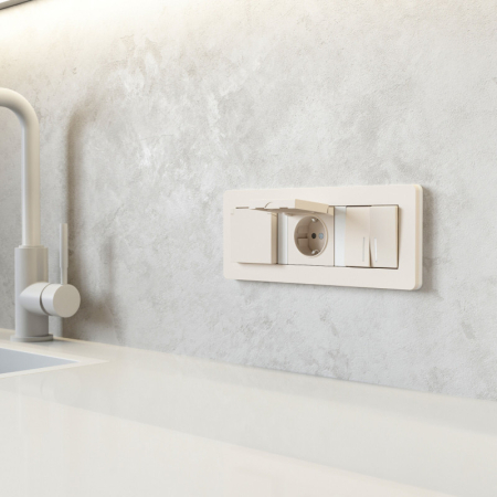 Розетка Werkel W1171262 айвори матовый