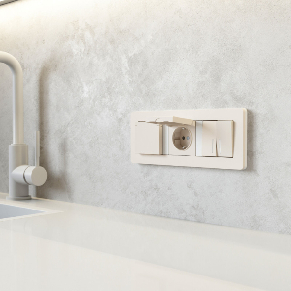 Розетка Werkel W1171262 айвори матовый