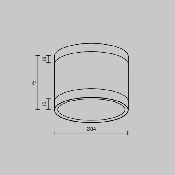 Накладной светильник Maytoni Technical C120CL-GX53-W