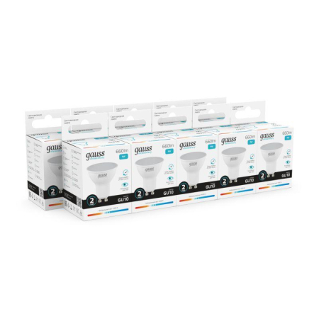 Лампа светодиодная Elementary 9Вт MR16 софит 4100К нейтр. бел. GU10 660лм GAUSS 13629