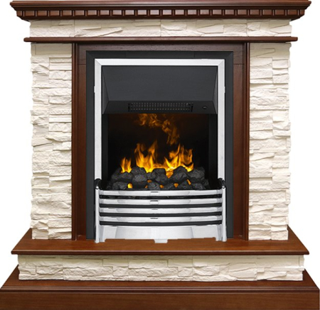 Dimplex Каминокомплект Calgary - Дуб / Сланец беженый с очагом Flagstaff