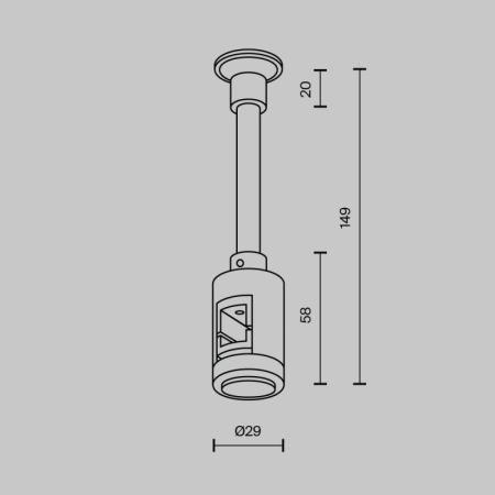 Стойка Maytoni Technical TRA155CW-SL1-BS