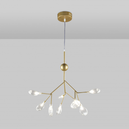 Подвесная люстра Natali Kovaltseva GRACE 75554/9С GOLD SATIN