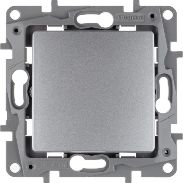 Выключатель 1-кл. СП Etika 10А IP20 250В 10AX авт. зажимы механизм алюм. IEK 672401