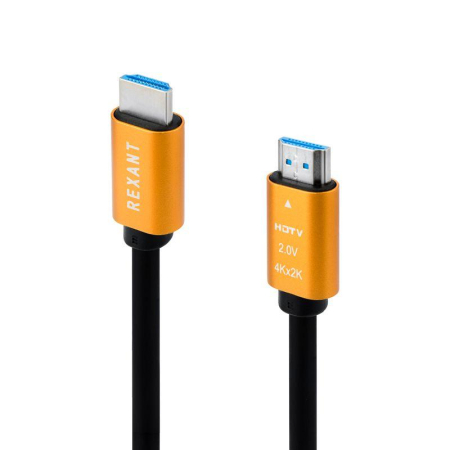 Кабель HDMI - HDMI 2.0 1.5м (GOLD) Rexant 17-6103