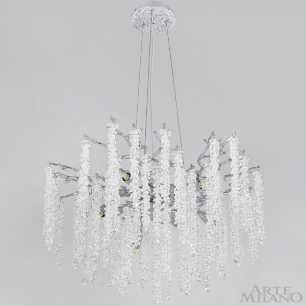 Подвесная люстра Arte Milano 239801/D600/8/A Cr