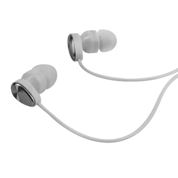 Наушники вакумные с микрофоном проводные ELX-WHP02P-C01 ПРОМО 3.5мм 1.2м пакет бел. Ergolux 15279