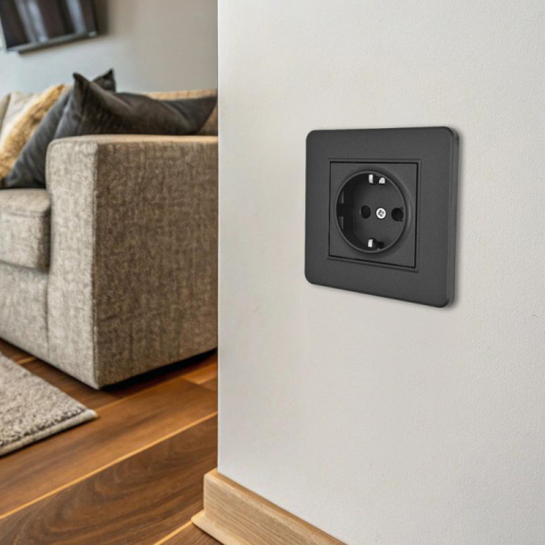 Розетка Arte Milano SET16-1-40-1 black